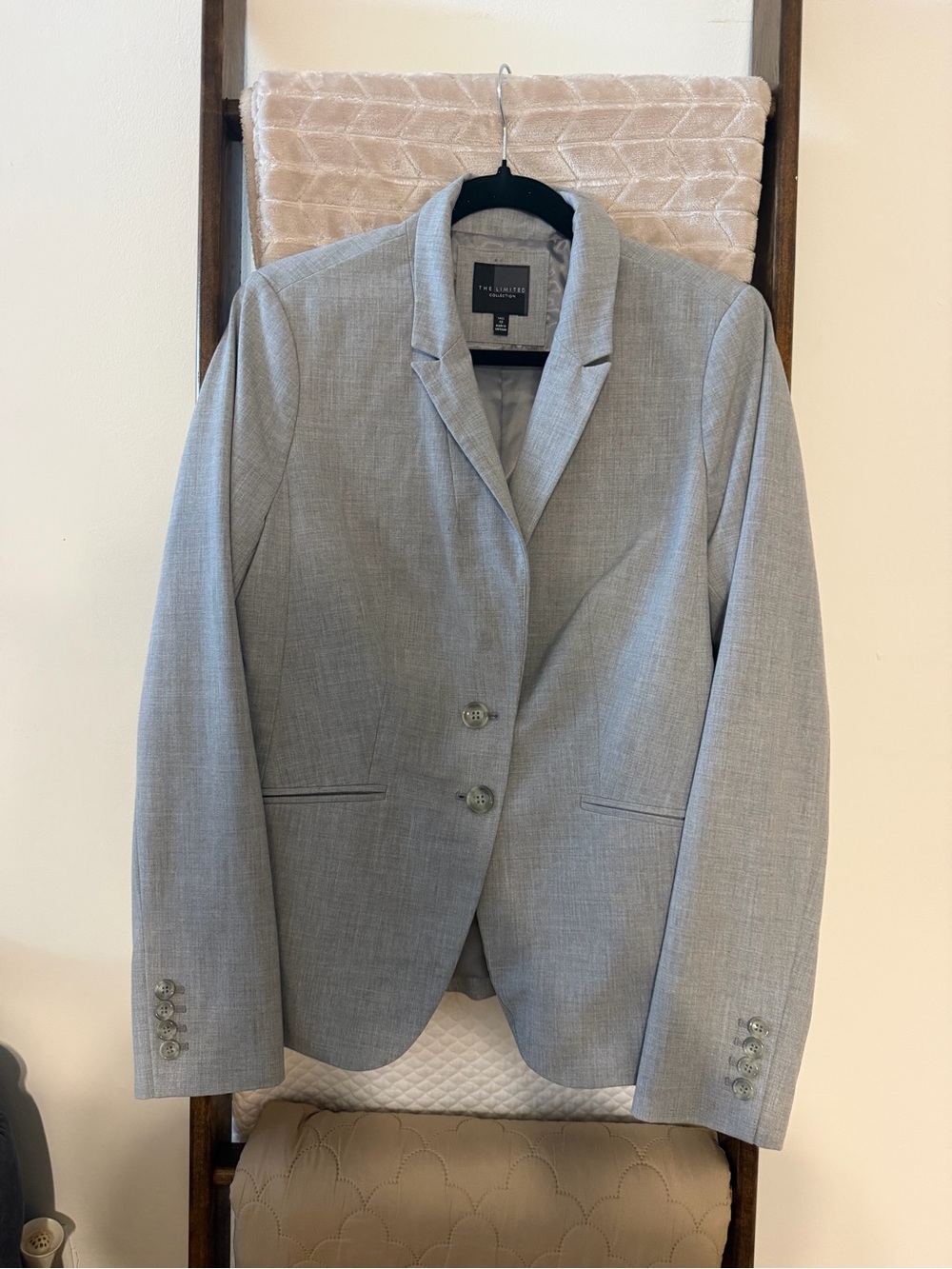 The Limited Light Gray Women's Tailored Blazer
